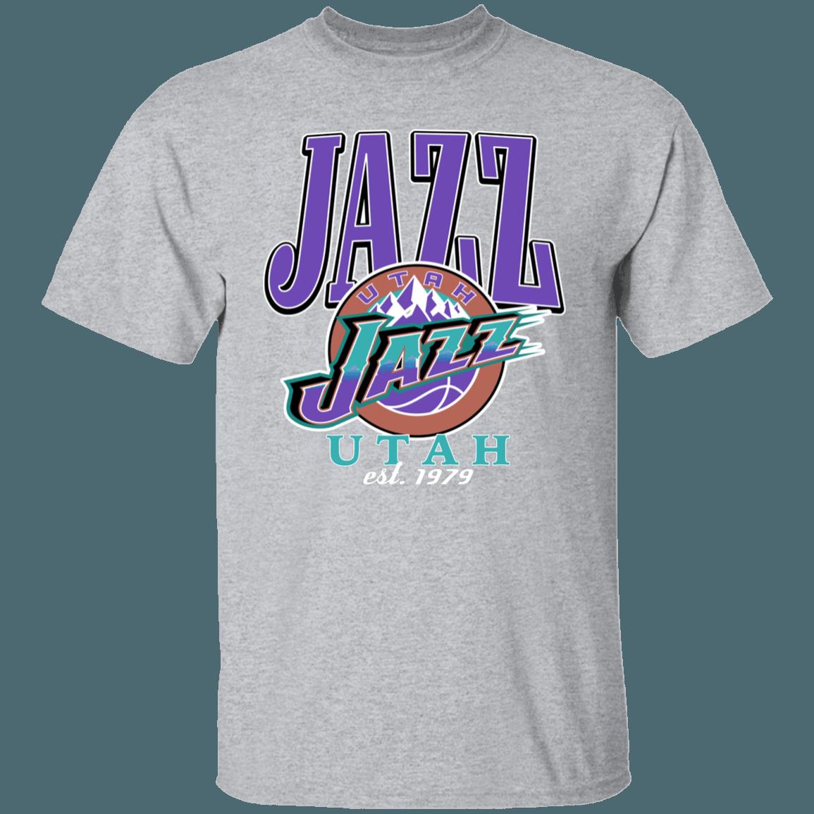 Utah Jazz 1979 Retro NBA T-Shirt Sweatshirt Hoodie Gifts for Fans - Image 2