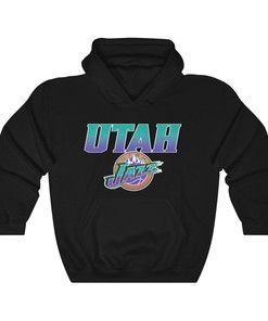 Utah Jazz Vintage 90's NBA Hoodie Sweatshirt Hoodie Shirt Gifts for Fans Shirt Gifts for Fans