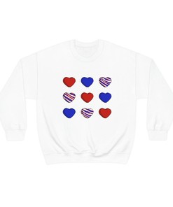 Valentine Candy Hearts Buffalo Bills Zubaz Pattern Unisex Crewneck Sweatshirt