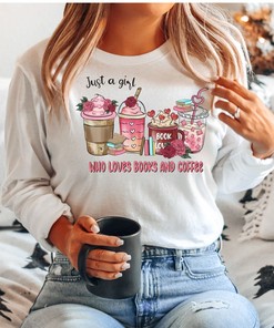 Valentine Coffee Shirt, Book Lover Sweatshirt, Women's And Men's Valentines Day Sweatshirt, Retro Font Sweatshirt, Unisex Valentine's Day