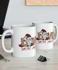 Valentine Gnome Mug, Love More Valentines Day Mug, Funny Valentine Mug, Gnome Coffee Mug, Happy Valentines Day