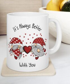 Valentine Gnome Mug, Valentines Day Mug, Funny Valentine Mug, Gnome Coffee Mug, Happy Valentines Day, Gnome Gifts