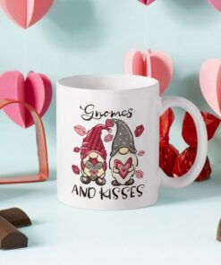 Valentine Gnome Mug, Valentines Mug, Valentines Gift, Gift For Him, Valentines Day Gift, Anniversary Gift