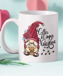 Valentine Gnome Mug, Valentines Mug, Valentines Gift, Gift For Him, Valentines Day Gift, Anniversary Gift, Coffee Lover
