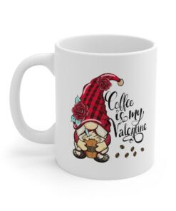 Valentine Gnome Mug, Valentines Mug, Valentines Gift, Gift For Him, Valentines Day Gift, Anniversary Gift, Coffee Lover