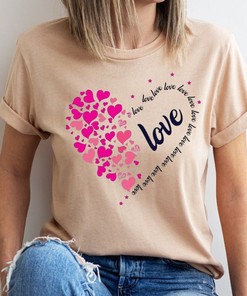 Valentine Heart T Shirt, Aesthetic Hoodie, Unisex Clothing, Trendy Sweatshirt, Romantic Hoodie, Valentines Gift, Anniversary Gift