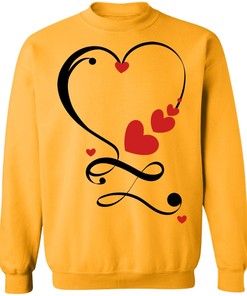 Valentine Infinity Love Crewneck Pullover Sweatshirt