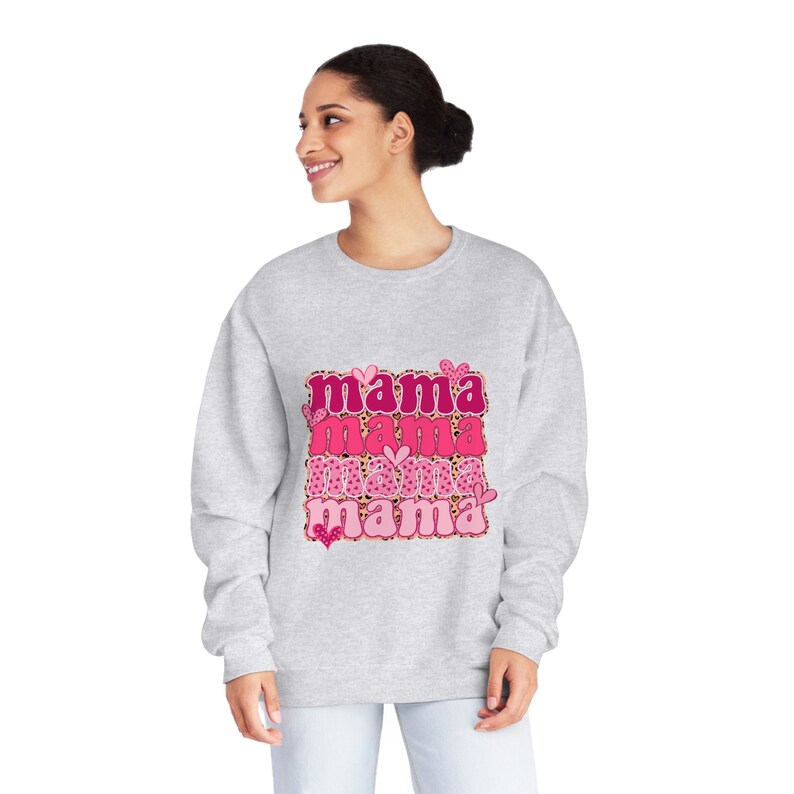 Valentine Mama Unisex Crewneck Sweatshirt - Image 3
