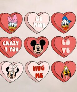 Valentine Mickey And Friends Shirt, Hug Me Shirt, Be Mine Shirt, Disney Valentine Shirt, Valentine's day sweatshirt, Vday disney hoodie