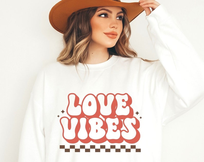 Valentine Sweatshirt, Love Vibes, Fun Valentine shirt, Valentine's Day Sweatshirt, Valentine's Outfit, Valentine's Day 2023, Be my valentine - Image 2