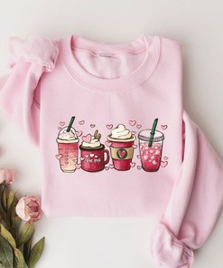 Valentine's Day Coffee Sweatshirt for Women: Valentine & Sweater