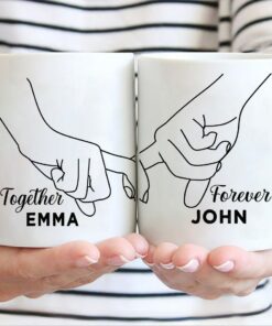 Valentines Day Customized Together And Forever Couples Coffee Mug Gift For Couples