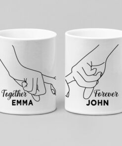 Valentines Day Customized Together And Forever Couples Coffee Mug Gift For Couples