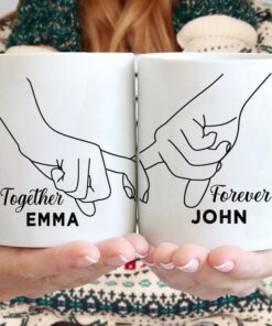Valentines Day Customized Together And Forever Couples Coffee Mug Gift For Couples