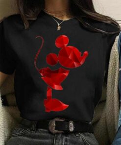 Valentine's Day Gift Disney Mickey Mouse Crewneck High-Quality Shirt Style Unisex T-shirt Family Birthday Gift Adult Kid Toddler Tee 2