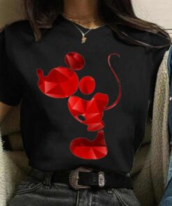 Valentine's Day Gift Disney Mickey Mouse Crewneck High-Quality Shirt Style Unisex T-shirt Family Birthday Gift Adult Kid Toddler Tee 3