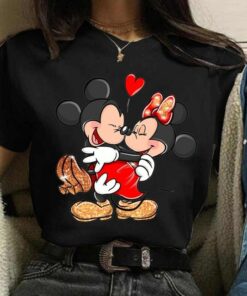 Valentine's Day Gift Disney Mickey Mouse Crewneck High-Quality Shirt Style Unisex T-shirt Family Birthday Gift Adult Kid Toddler Tee 4