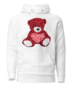 Valentine's Day Hoodie for Men and Women: White, Gray, and Pink