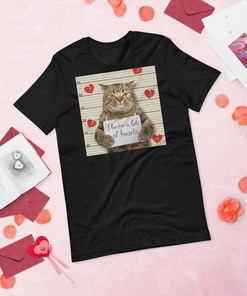 Valentine's Day Love Cat Lover XOXO T-Shirt