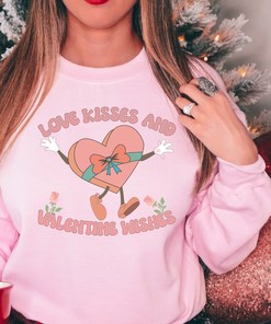 Valentine's Day Love Sweatshirt: Unisex and Heavy Blend