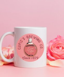 Valentines Day Mug Gift For Her Old Grunge Style Cupids Love Potion