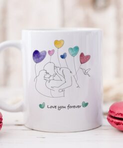 Valentines Day Mug, Love Coffee Ceramic Cup, Happy Valentine Mug For Her, Anniversary Gift Mug For Wife