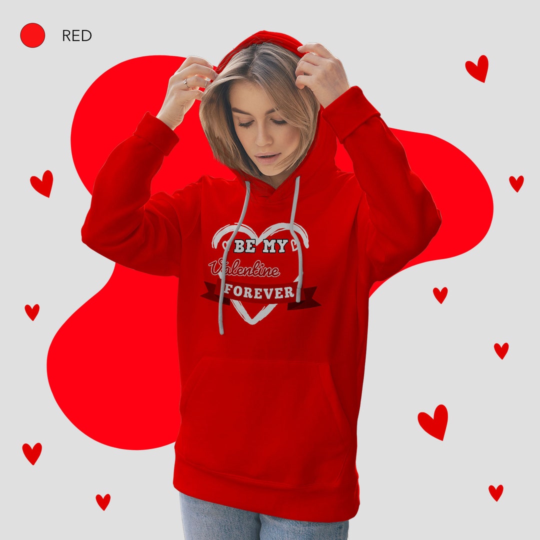 Valentines Day Oversized Wife Husband Gift ideas Hoodie, Valentines Outwear Outfit, Unisex Streetwear Love Heart Hoodie