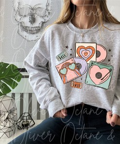 Valentine's Day Records Sweatshirt Unisex
