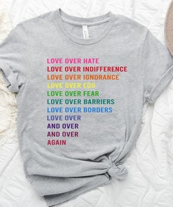 Valentines Day Shirt, Love Over Hate Tee, Valentines Day Shirts For Woman, Valentines Day Shirt, Cute Valentine Shirt, Valentines Day Gift,