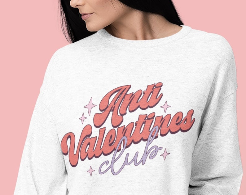 Valentine's Day Sweatshirt, Couples Sweatshirt, Valentines Gift, Love sweatshirt, Valentines Sweatshirt, Unisex Sweatshirt - Image 2