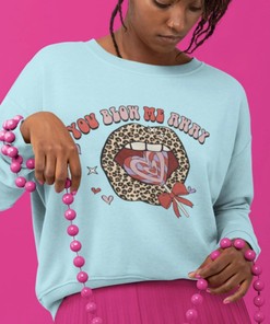 Valentines Day Unisex Crewneck Sweatshirt You Blow Me Away Humerus Graphic Valentines Sweater Multiple Colors Sizes S 5X