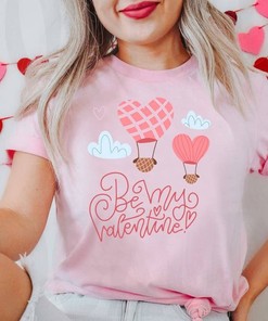 Valentine's Day gift idea, Be My Valentine Shirt Baloon Waffle, Valentines Day Shirt, Be My Valentine Unisex, Valentines Day Gift for women