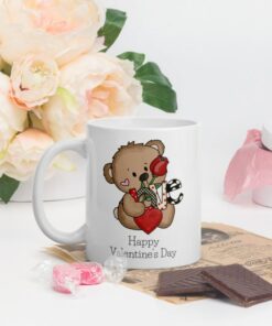 Valentines Gift For Him or Her, Valentine Cute Bear Mug