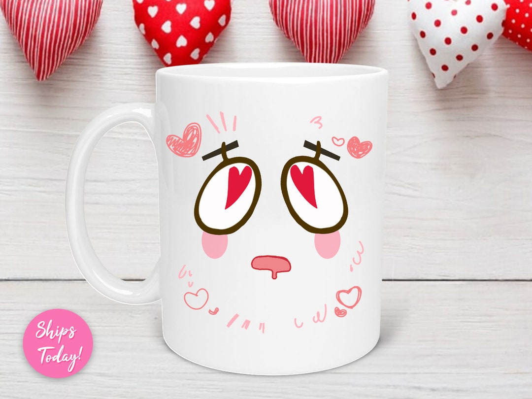 Valentines Mug, Funny Face Valentine's Mug, Valentine Gift, Gift for Friend Valentine, Coworker Valentine, Coffee Lover Mug