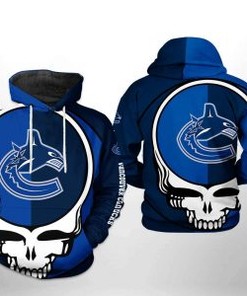 Vancouver Canucks Nhl Grateful Dead 3D All Over Print Zip Up Hoodie Option