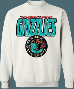 Vancouver Grizzlies Vintage NBA Crewneck Sweatshirt Hoodie Shirt Gifts for NBA Fans