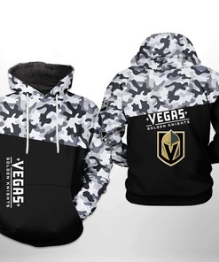 Vegas Golden Knights Nhl Camo Veteran 3D All Over Print Zip Up Hoodie Option