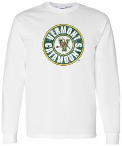 Vermont Catamounts Distressed Circle Shirt Sweatshirt Pullover Hoodie Reprinted Full Color Full Size