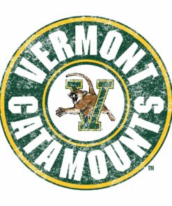 Vermont Catamounts Distressed Circle Shirt Sweatshirt Pullover Hoodie Reprinted Full Color Full Size