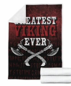 Viking Blanket Greatest Viking Ever Sherpa Fleece Blanket Gifts for Viking Lovers