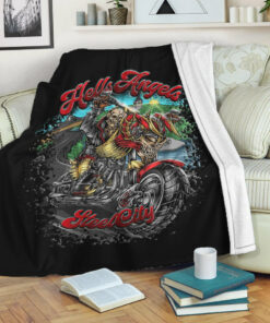Viking Blanket Hell Angels 81 Steel City Sherpa Fleece Blanket Gifts for Viking Lovers