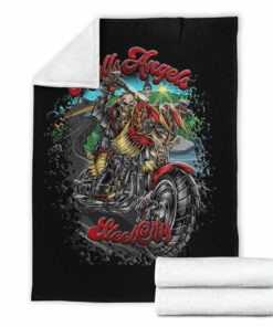 Viking Blanket Hell Angels 81 Steel City Sherpa Fleece Blanket Gifts for Viking Lovers