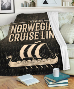 Viking Blanket Norwegian Cruise Line Vikings Sherpa Fleece Blanket Gifts for Viking Lovers