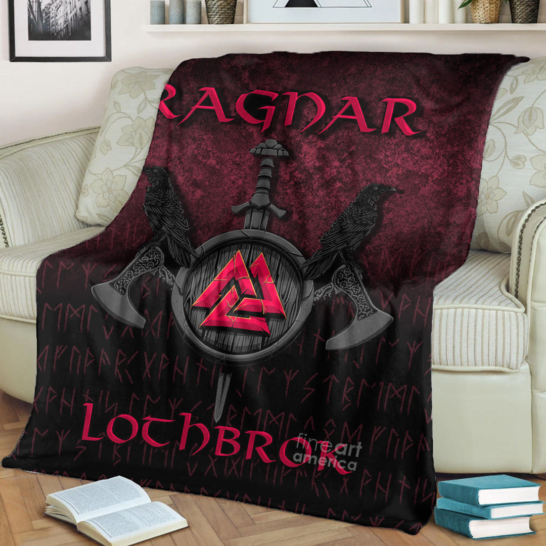 Drakkar Dragon Viking Blanket