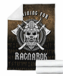 Viking Blanket Training For Ragnarok Vikings Sherpa Fleece Blanket Gifts for Viking Lovers