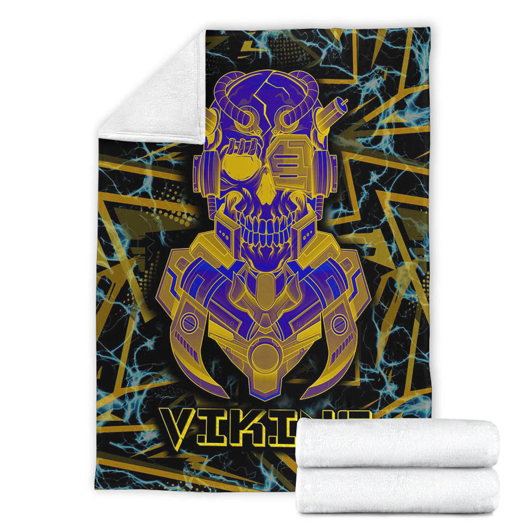 Viking Blanket Viking 3D Warrior Robo Sherpa Fleece Blanket Gifts for Viking Lovers