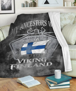 Viking Blanket Viking Finland Drakka Scandinavian Sherpa Fleece Blanket Gifts for Viking Lovers