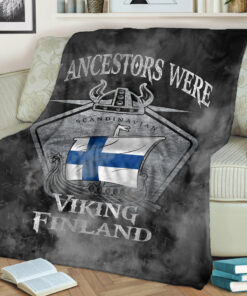 Viking Blanket Viking Finland Drakka Scandinavian Sherpa Fleece Blanket Gifts for Viking Lovers