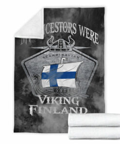 Viking Blanket Viking Finland Drakka Scandinavian Sherpa Fleece Blanket Gifts for Viking Lovers