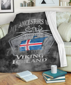 Viking Blanket Viking Iceland Drakka Scandinavian Sherpa Fleece Blanket Gifts for Viking Lovers